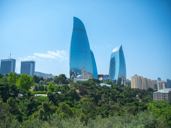 DMC in Azerbaijan offering seafront walks with stunning Flame Towers views