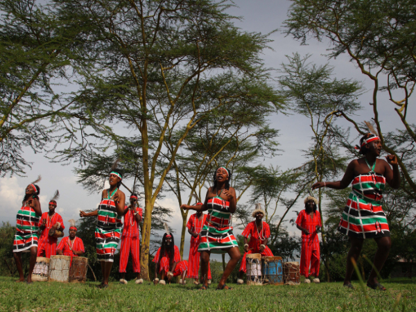 Traditional cultural performances in Kenya, showcasing vibrant music and dance experiences organized by a DMC in Kenya.