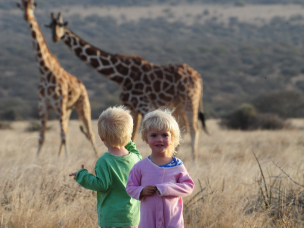 A walking safari with kids in Kenya, a family-friendly adventure designed by a DMC in Kenya.