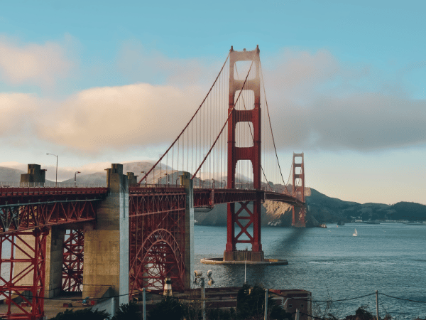Scenic view of Golden Gate Bridge organized by a trusted DMC in USA